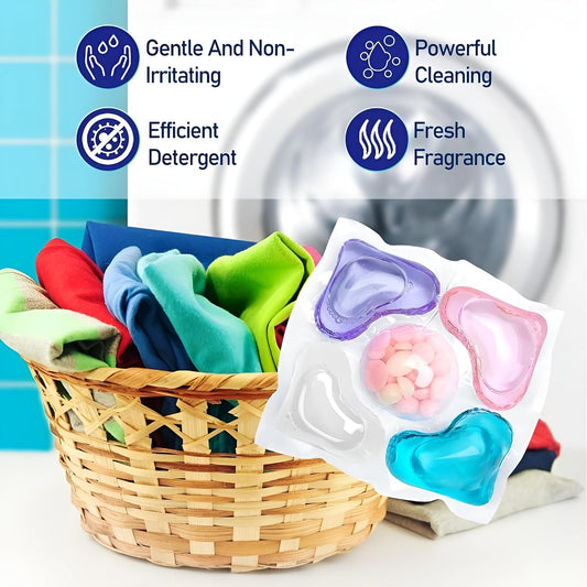5-in-1 Laundry Pods for Deep Clean, Stain & Odor Removal, Color Care & Softening | Fresh Scent | Easy, Pre-Measured | pack of 10 pods
