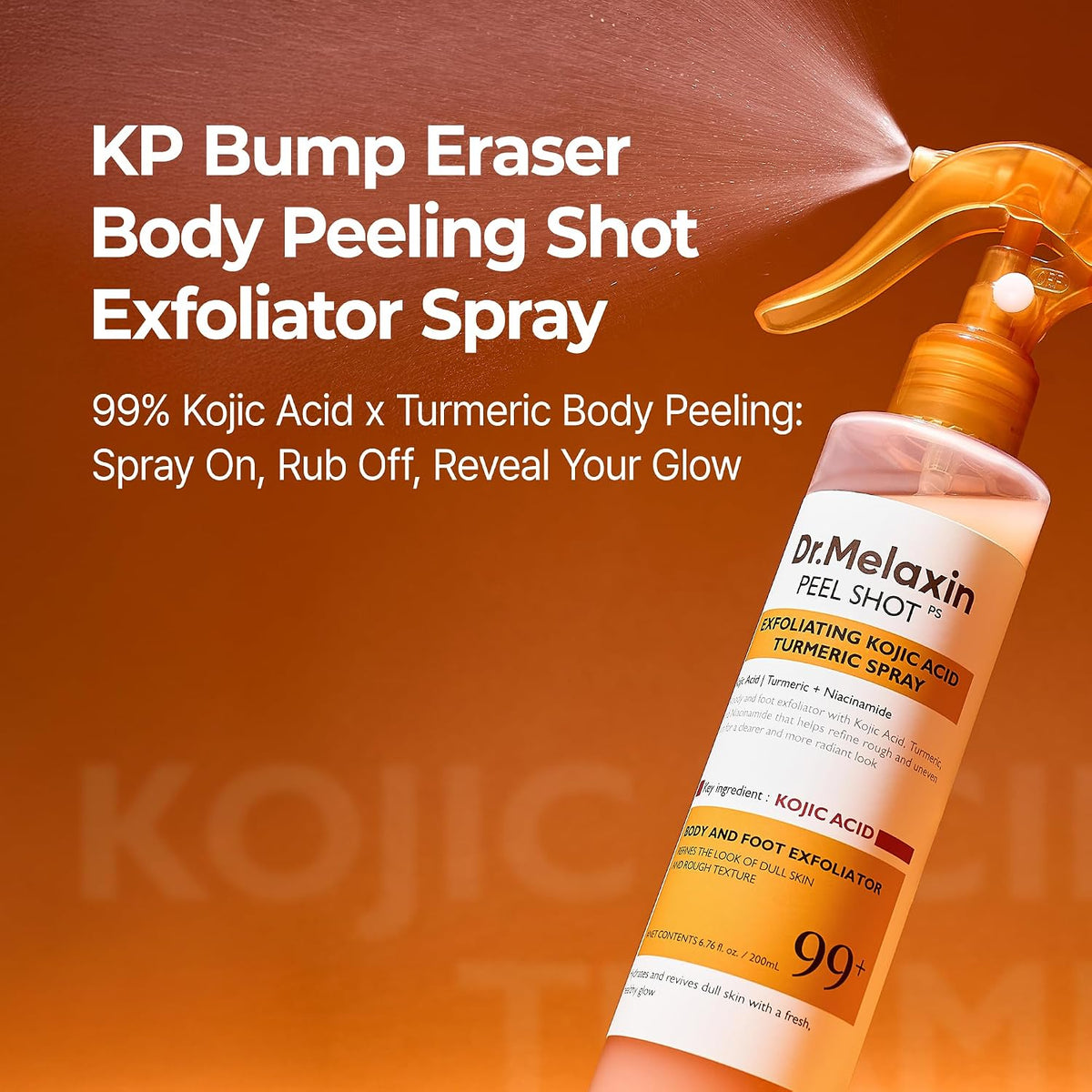 Limited Time offer || Dr.Melaxin Peel Shot Exfoliating Kojic Acid Turmeric Spray 200ml