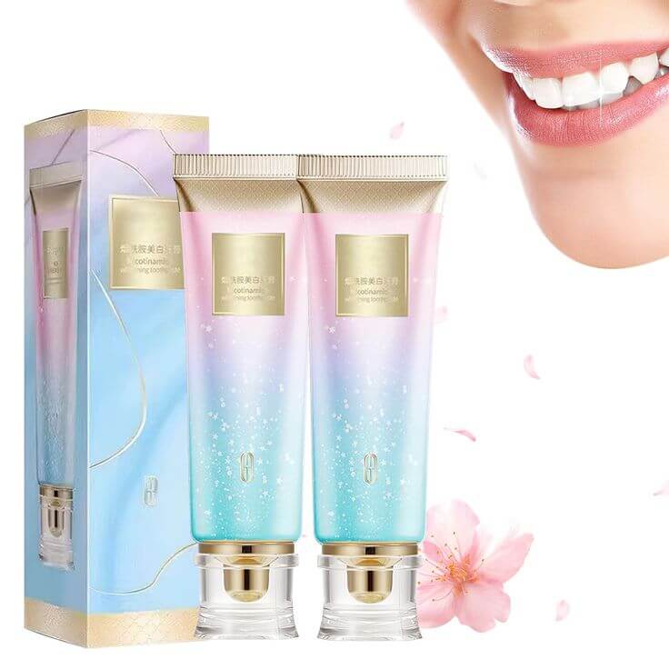 Nicotinamide Brightening Toothpaste Deep Cleaning Yellow Teeth Stains Removal Fresh Breath Enamel Gums Care Whitening Toothpaste