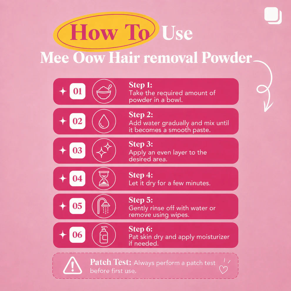 Mee Oow Hair Removal Wax Powder (150GM)