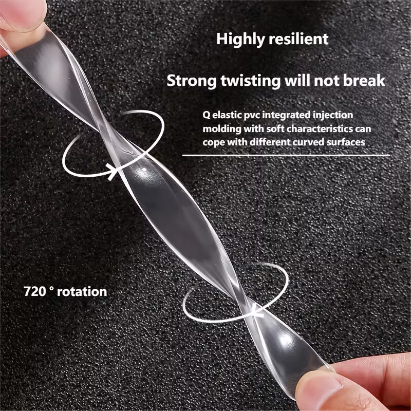 Transparent silicone anti-collision strip