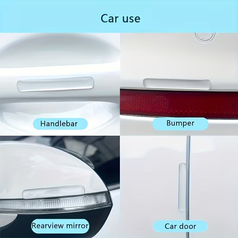 Transparent silicone anti-collision strip