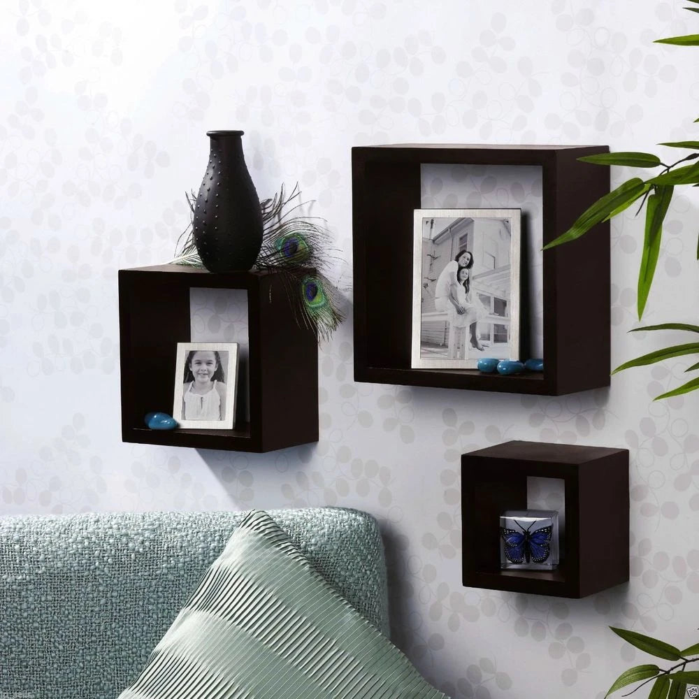 Square Cubes Wall Decor Shelf Set of 3