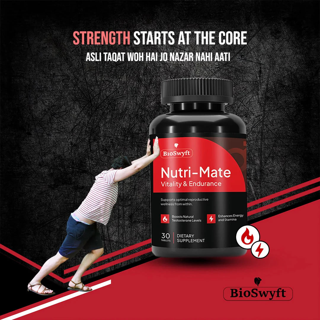 (Limited Time offer 50% off) Nutri-Mate: Natural Vitality & Endurance Booster | 30 Premium Tablets