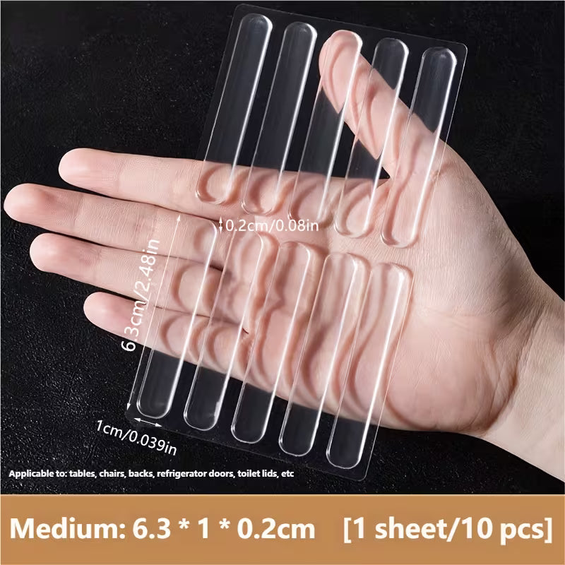 Transparent silicone anti-collision strip