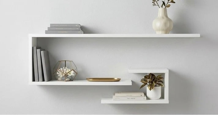 Floating Wall Mounted Wooden Shelf