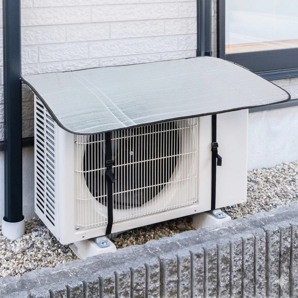 AC Outdoor Unit Protector Aluminum Cover With Straps
