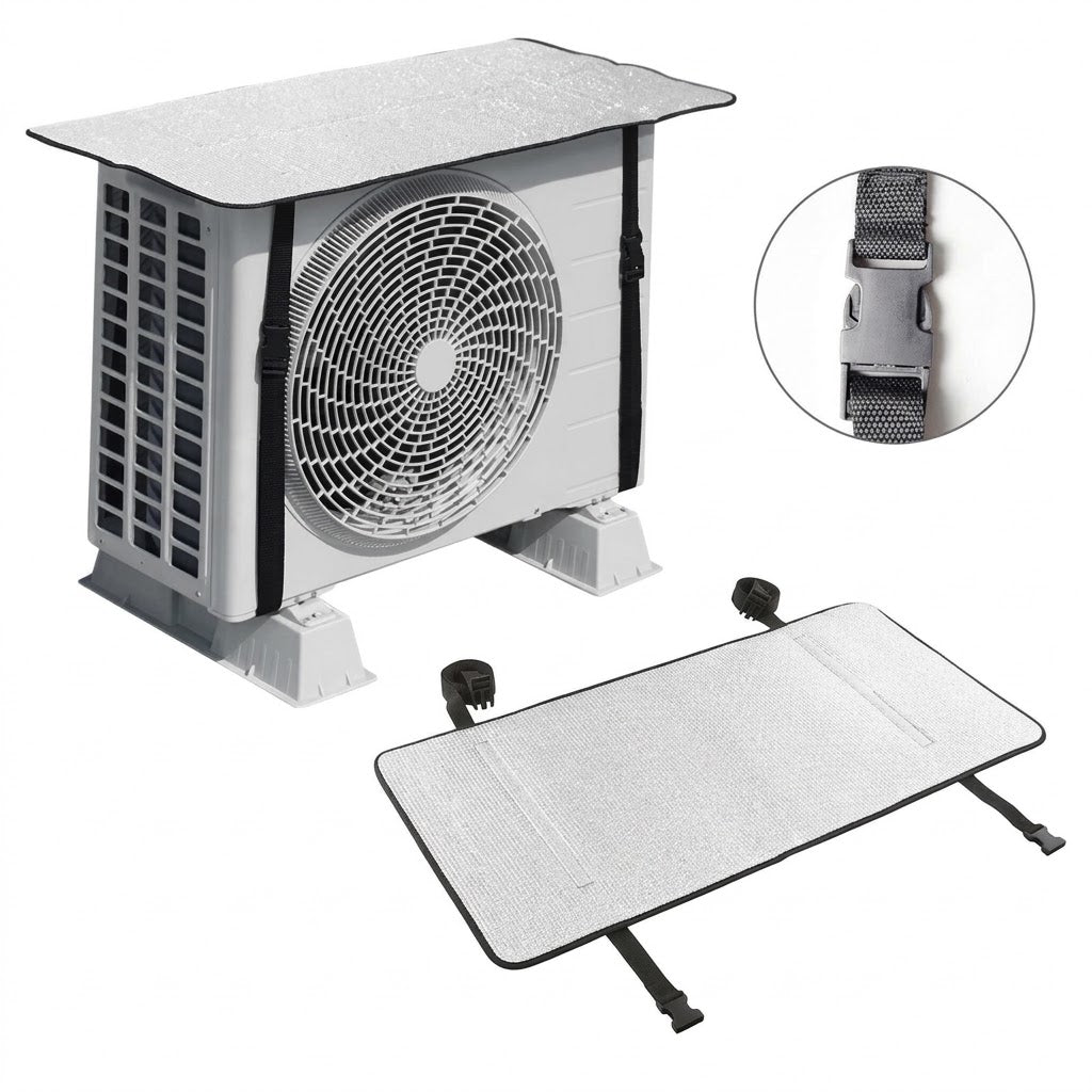 AC Outdoor Unit Protector Aluminum Cover With Straps