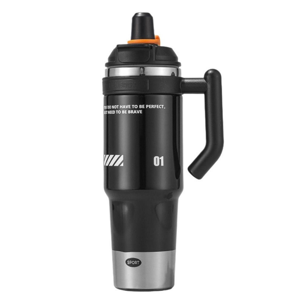 Premium quality E-NERGY 1000ml stainless steel tumblers feature a "dual drinking" lid design with both a straw