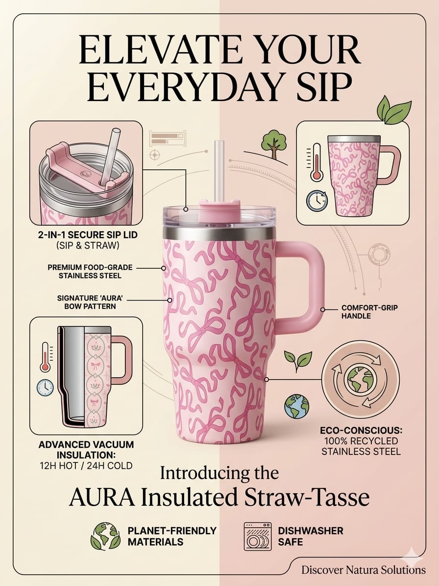 Mini Floral Water Tumbler – 414ml Compact Hydration Bottle | Trendy Everyday Essential