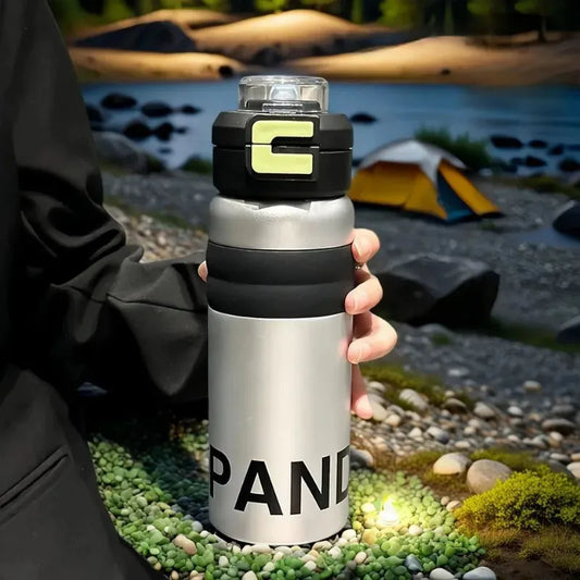 (600Ml) 316 Stainless Steel Insulated Mug Portable Travel Kids Straw Cold and Thermal Thermos Student Water Bottle