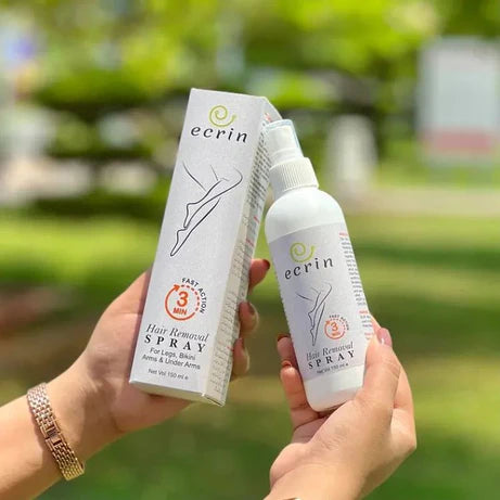 Unisex Painless Ecrin Hair Removal Spray -Fast Action in 3 Min- easy hair removal (Free DC)